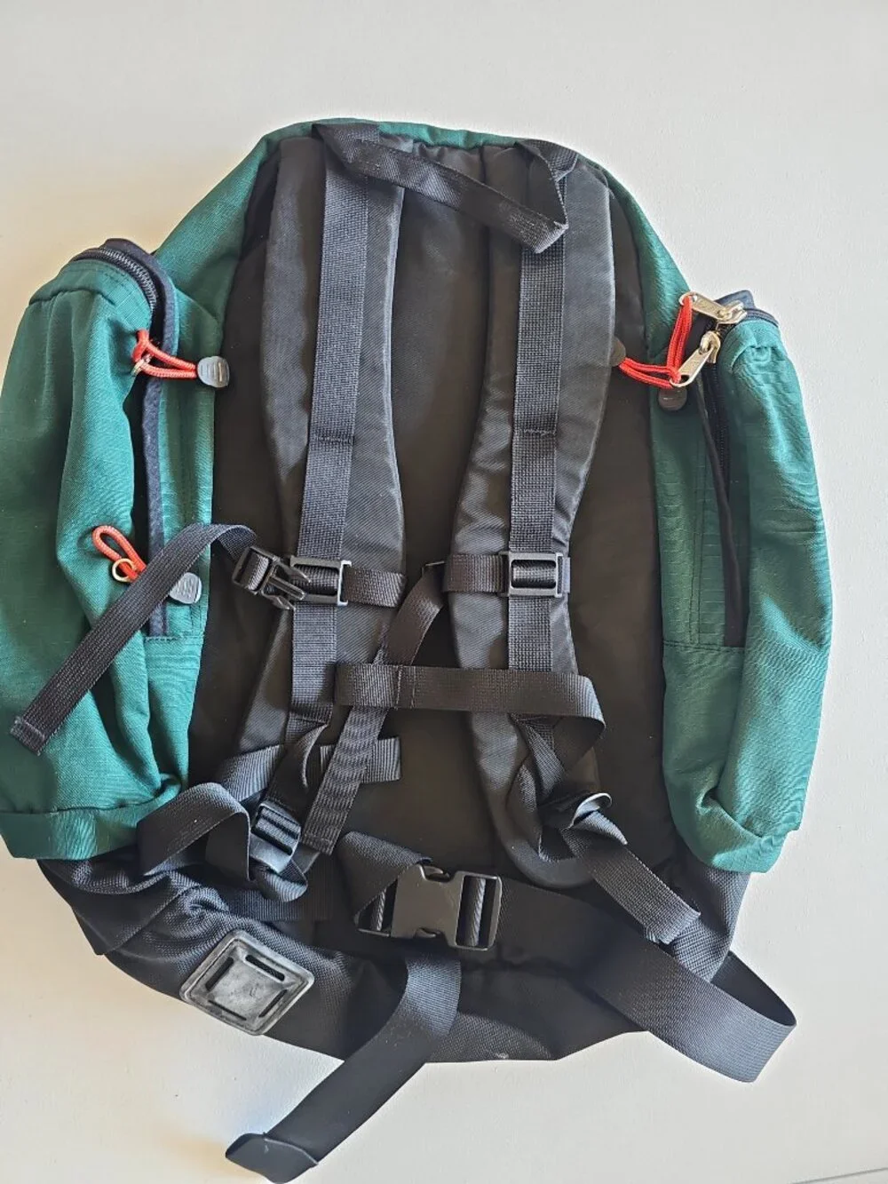 VTG REI Ski Day Pack Backpack Teal Green 2000s Lift Pass Window Side Pockets